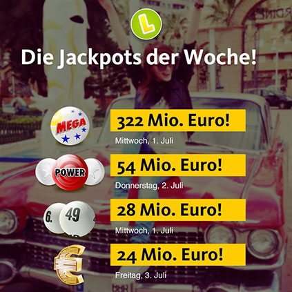 Jackpots der Woche Lottozahlen