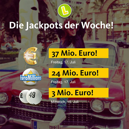 Jackpots der Woche Lottozahlen 28